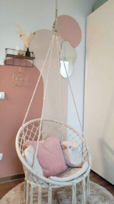 Girl's room with hanging chair