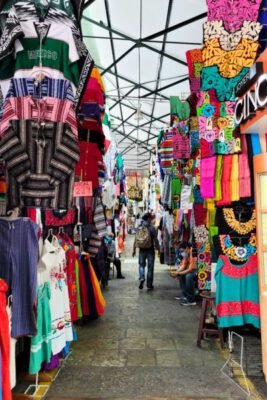 Coloful market in Oaxaca