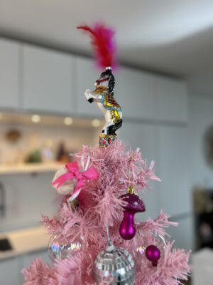 Small Pink Christmas Tree with decoration