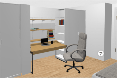 Pax Closet with working area